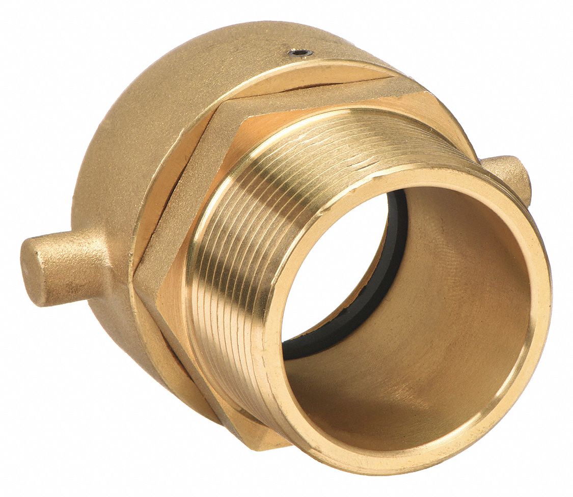 MOON AMERICAN, 1 1/2 in Compatible Pipe Size, NPT x NPSH, Fire Hose Adapter  - 6APD3
