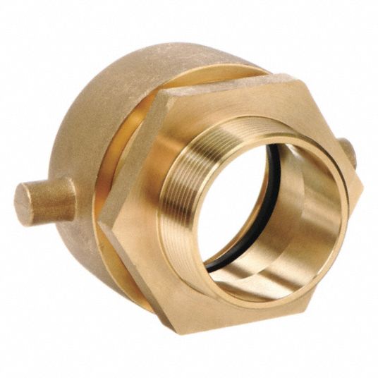 Fire Hydrant Hose Adapter (Female Swivel x Male) Brass Pin Lug –