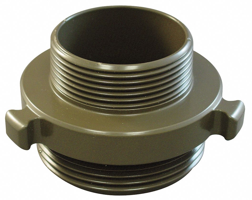 Aluminum 1 1/2 Female NH to 2 Male NPT Fire Hose Adapter 