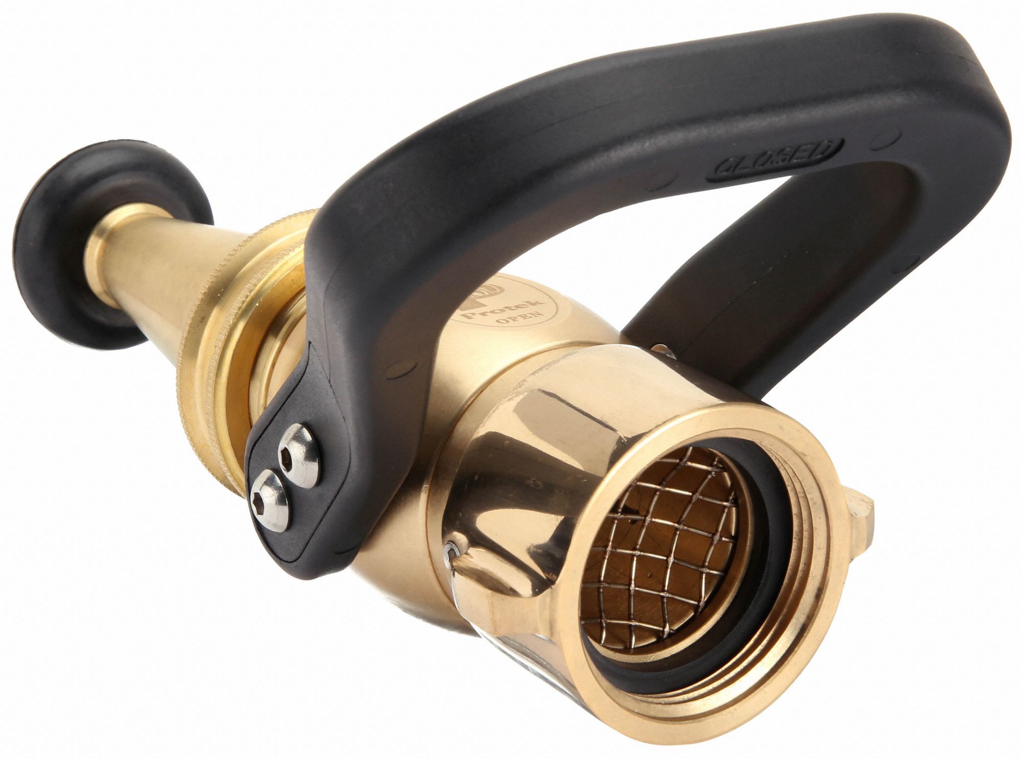 MOON AMERICAN Fire Hose Nozzle, 1 1/2 in Inlet Size, NH Thread Type, 75