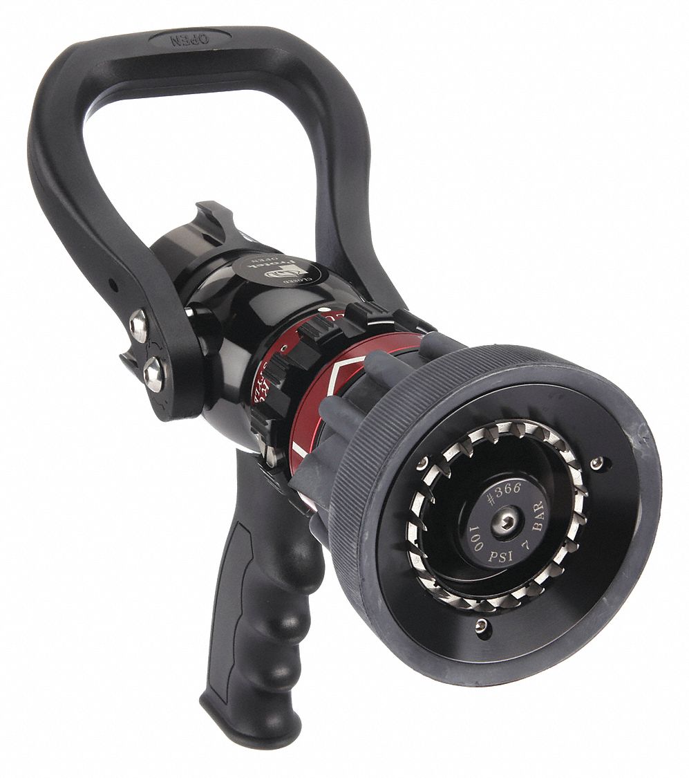 FIRE HOSE NOZZLE,1 IN.,BLACK