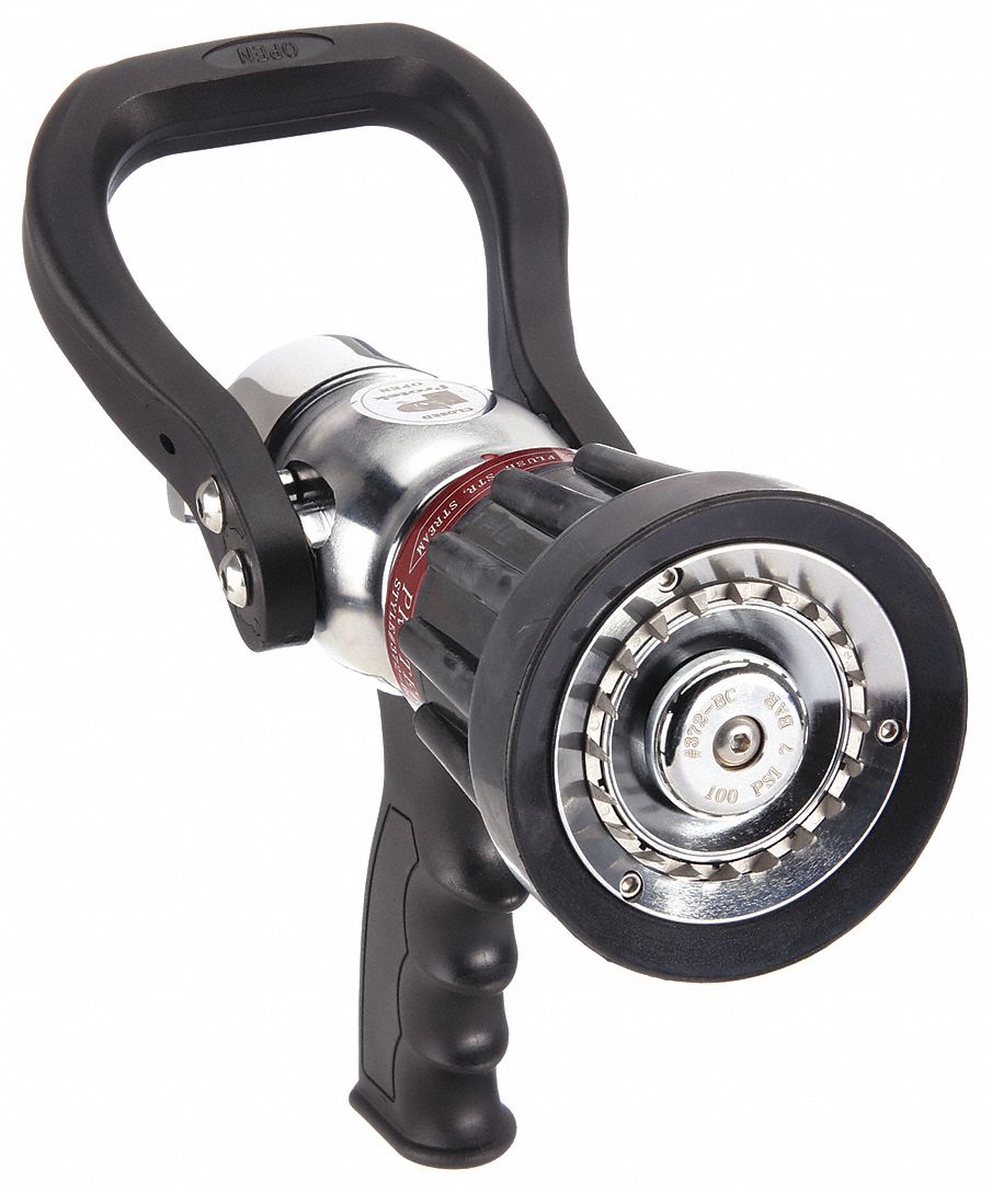 Fire Hose Nozzle: Adj Gallonage, Adj Gallonage, Solid Stream