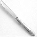 7 1/16 in Stainless Steel Butter Knife with Art Deco Pattern; PK12