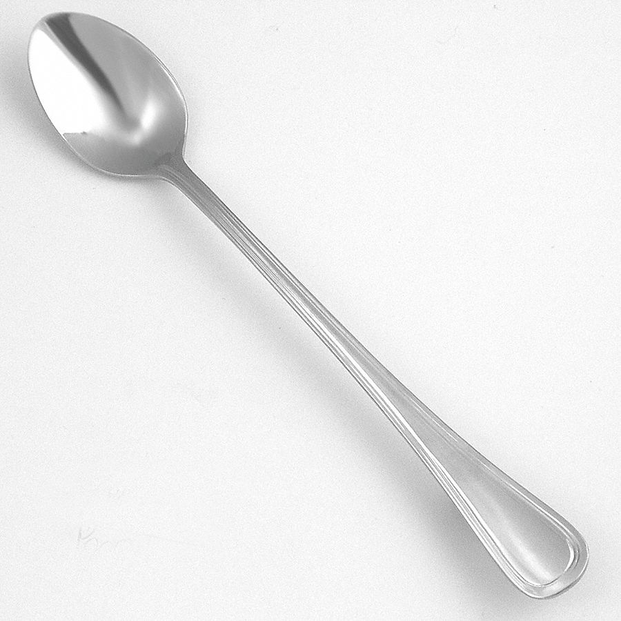 Ice Tea Spoon: Pacific Rim, 18/10, Stainless Steel, 7 1/4 in Overall Lg, Silver