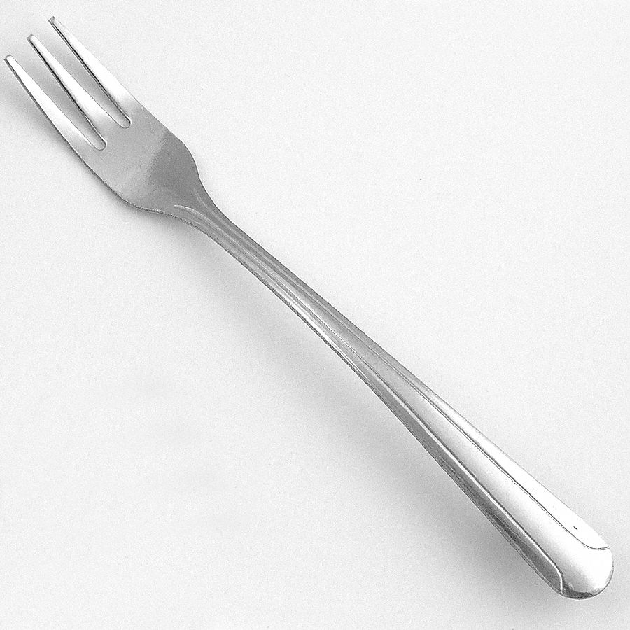 Cocktail Fork: Dominion, 18/0, Stainless Steel, 5 7/8 in Overall Lg, Silver