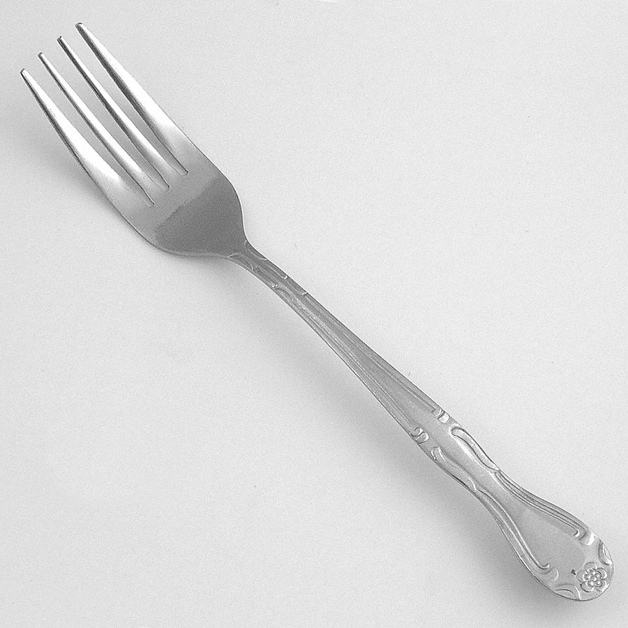 Dinner Fork: Barclay, 18/0, Stainless Steel, 7 1/4 in Overall Lg, Silver