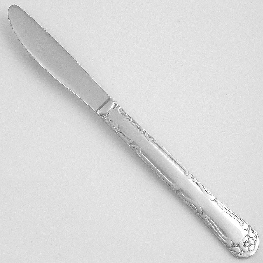 Dinner Knife: Barclay, 18/0, Stainless Steel, 8 5/8 in Overall Lg, Silver