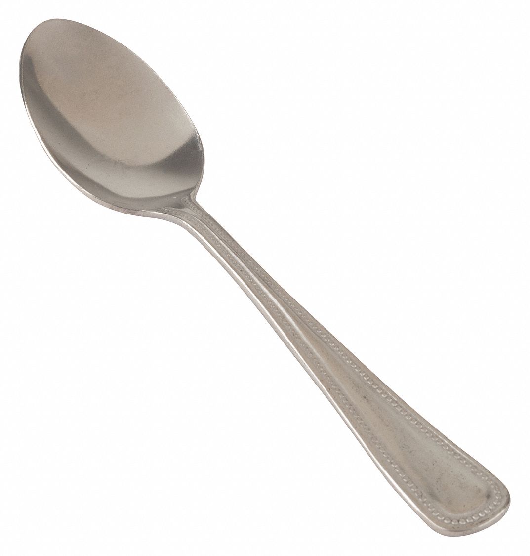 Teaspoon: Poise, 18/0, Stainless Steel, 6 1/8 in Overall Lg, Silver