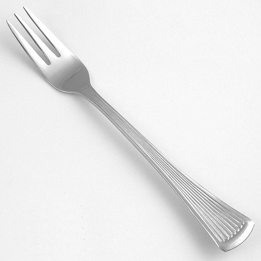 Cocktail Fork: Bosa Nova, 18/0, Stainless Steel, 6 1/8 in Overall Lg, Silver