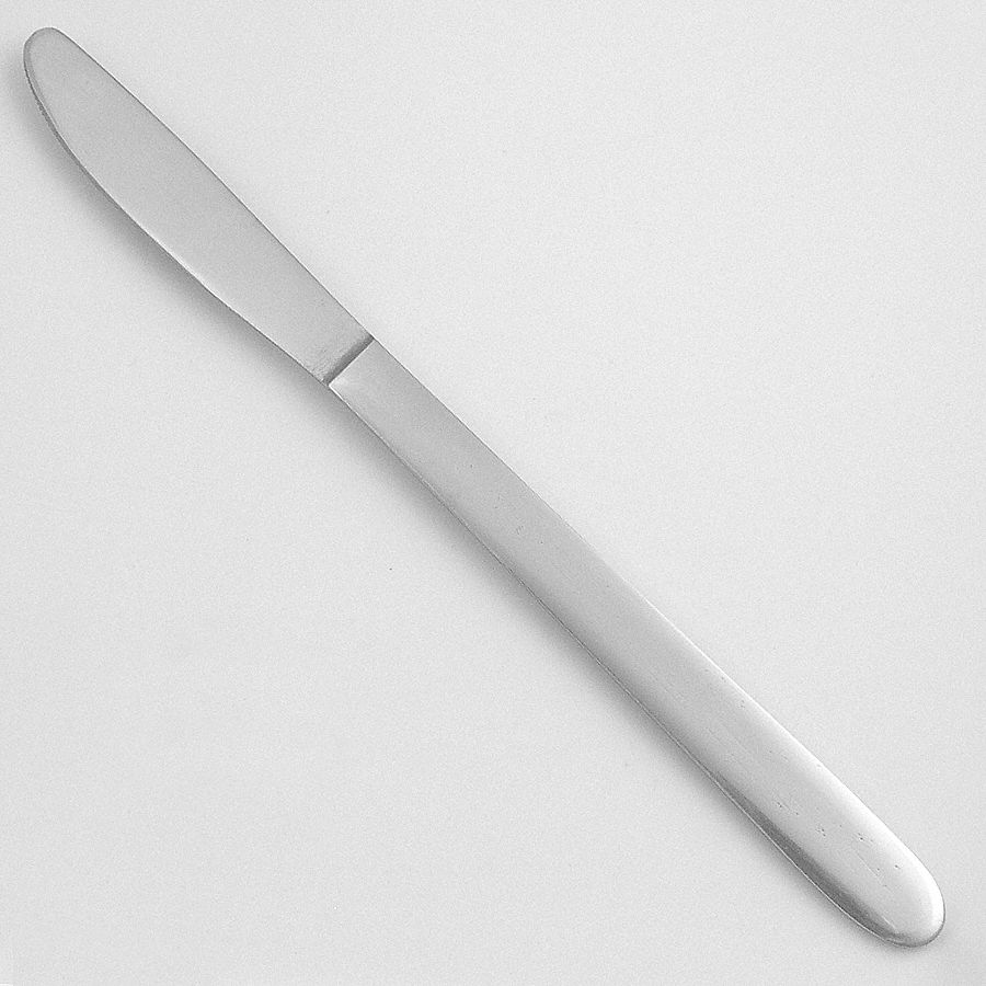 Dinner Knife: Streamline, 18/0, Stainless Steel, 8 5/8 in Overall Lg, Silver