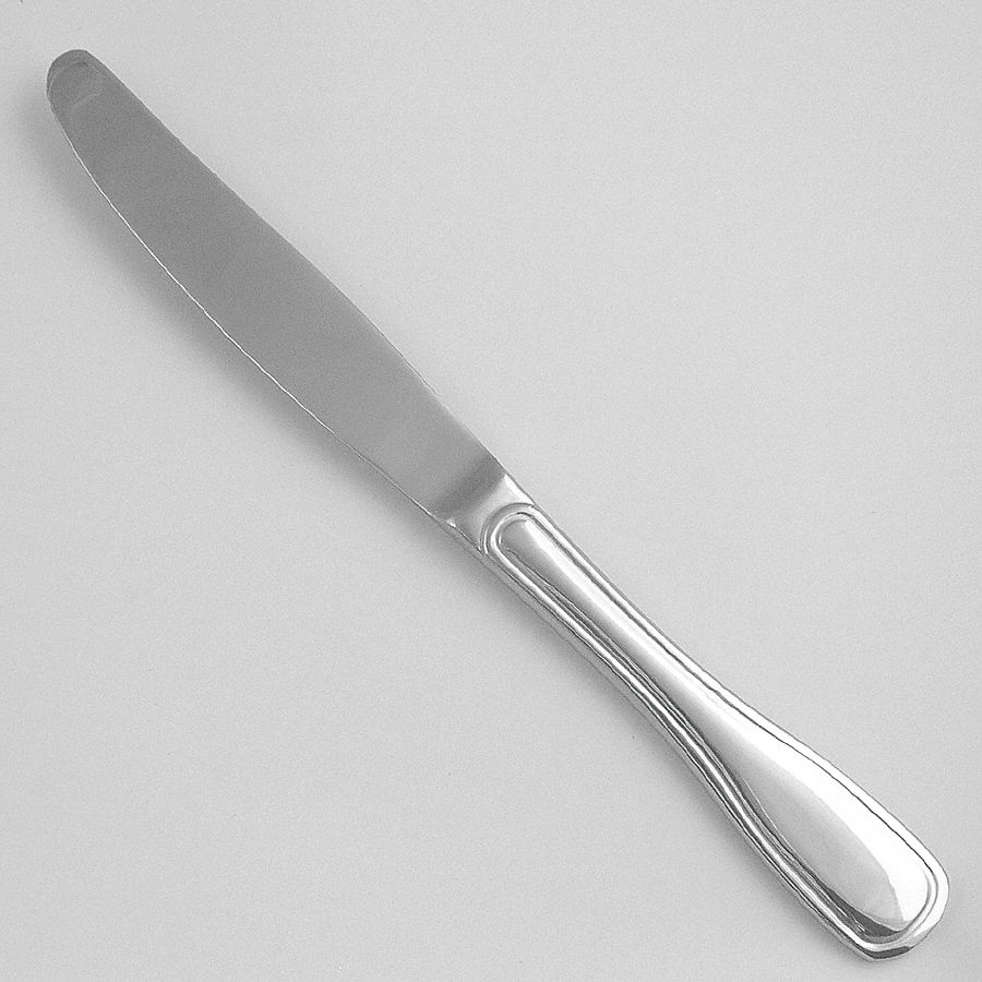 Dinner Knife: Saville, 18/0, Stainless Steel, 8 3/4 in Overall Lg, Silver