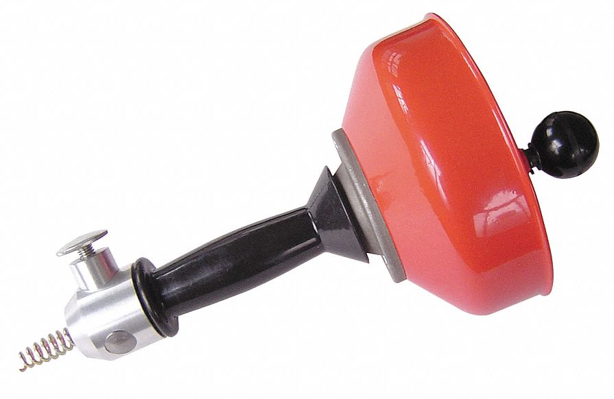 WESTWARD Drain Cleaner, Manual/Power, 5/16In x 25Ft 6ATY16ATY1