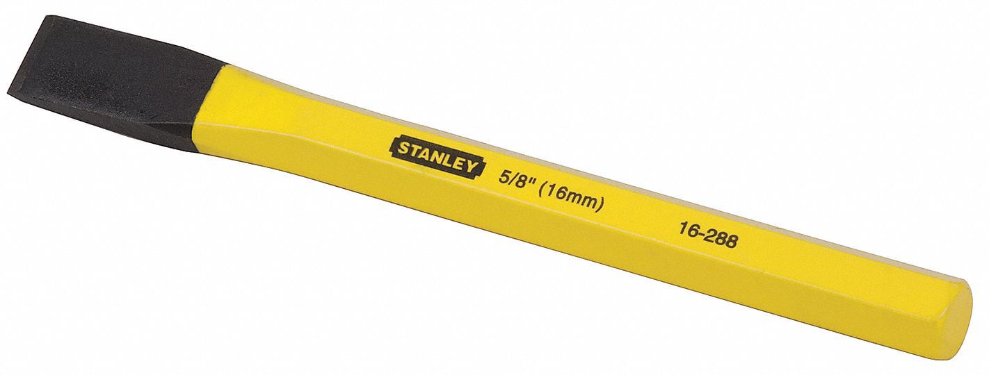 COLD CHISEL, CHROME VANDIUM STEEL, 5/8 X 6-3/4 IN