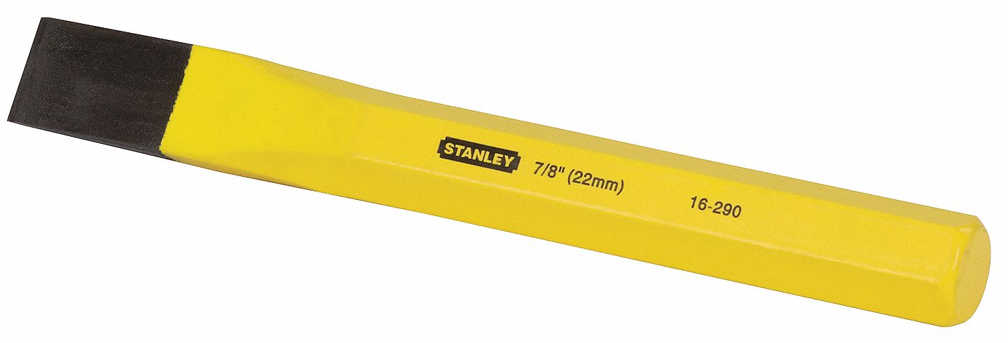 COLD CHISEL, CHROME VANADIUM STEEL, 16-290, 7/8 X 8 IN