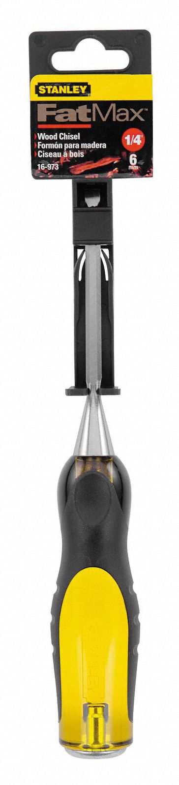 SHORT BLADE CHISEL, PLASTIC, 9 IN OVERALL L, 1/4 IN W, STRAIGHT TIP SHAPE