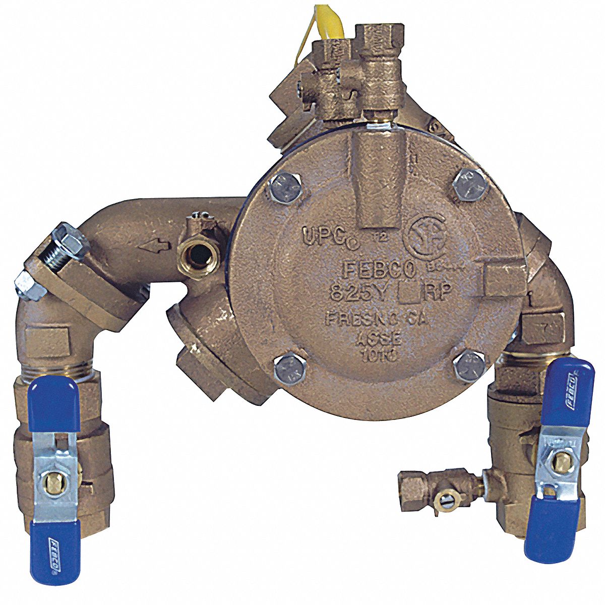 Reduced Pressure Zone Backflow Preventer: Watts 825, 2 in Size, FNPT, Bronze, 33°F