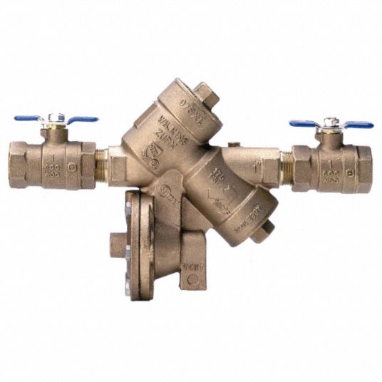 ZURN WILKINS Reduced Pressure Zone Backflow Preventer, Bronze, Wilkins ...