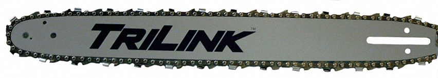 Chainsaw Bar and Chain: 18 in Compatible Bar Lg, 3/8 in, 0.05 in Gauge, 62 Links