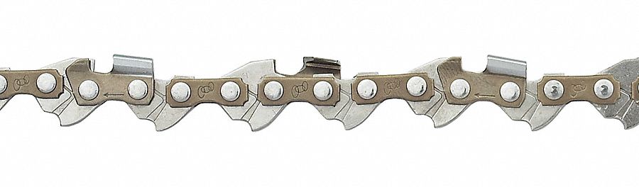 Chainsaw Chain: 12 in Compatible Bar Lg, 3/8 in, 0.05 in Gauge, 45 Links, 5/32 in File Size