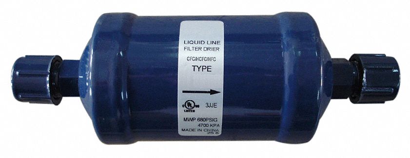 Liquid Line Filter Dryer, Steel, SAE Flare Connection, 5/8 Connection ...