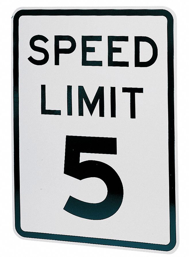 Traffic Sign, MUTCD Code R2-1, Rectangle, Aluminum, Sign Background ...