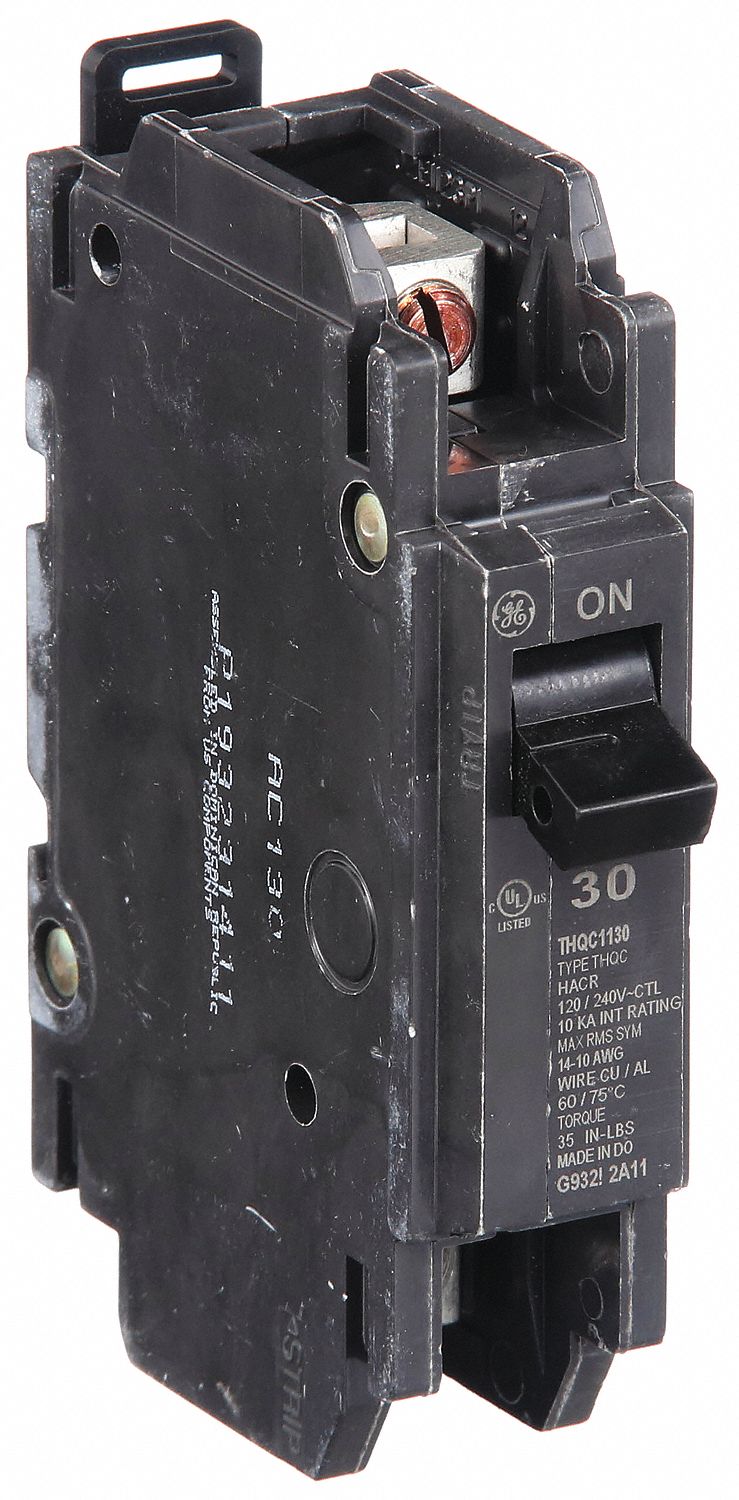 Miniature Circuit Breaker: THQC, 30 A, 120/240V AC, Single Phase, 10kA at 120/240V AC, Std