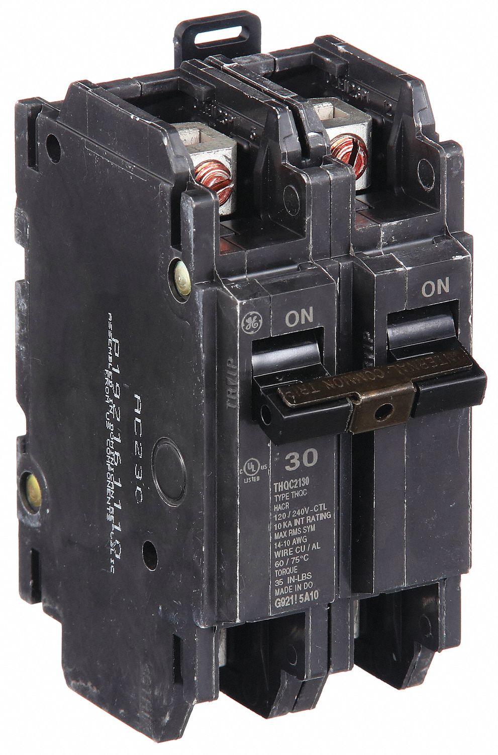GE, THQC, 30 A, Miniature Circuit Breaker 6AXU0THQC2130WL Grainger