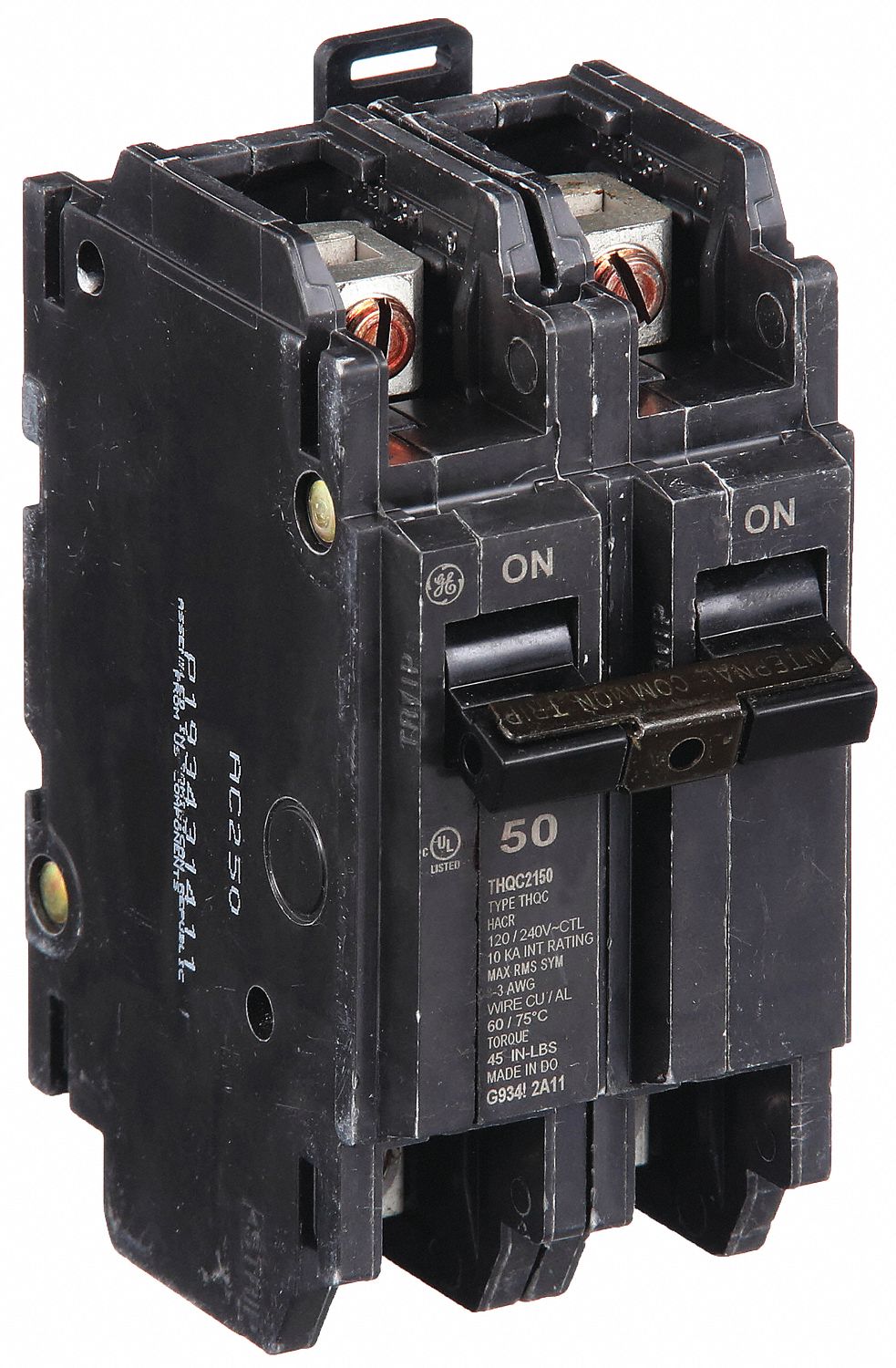 Miniature Circuit Breaker: THQC, 50 A, 120/240V AC, Single Phase, 10kA at 120/240V AC, Std