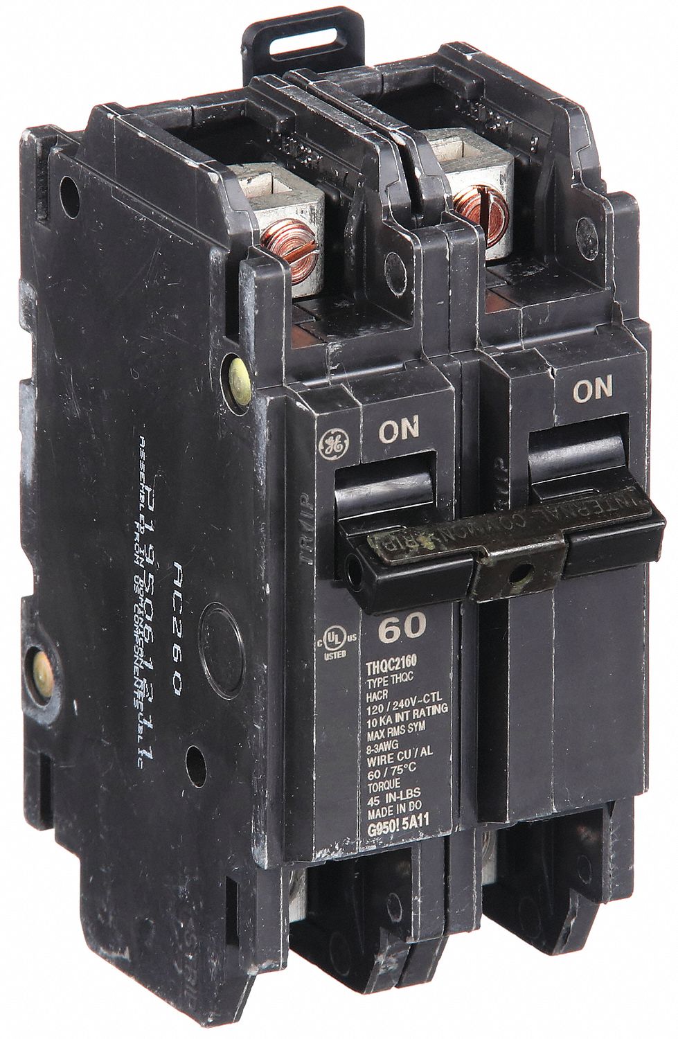 Miniature Circuit Breaker: THQC, 60 A, 120/240V AC, Single Phase, 10kA at 120/240V AC, Std