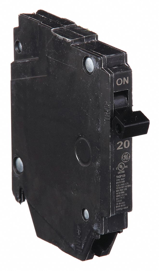 GE, THQP, 20 A, Miniature Circuit Breaker - 6AXV3|THQP120 - Grainger