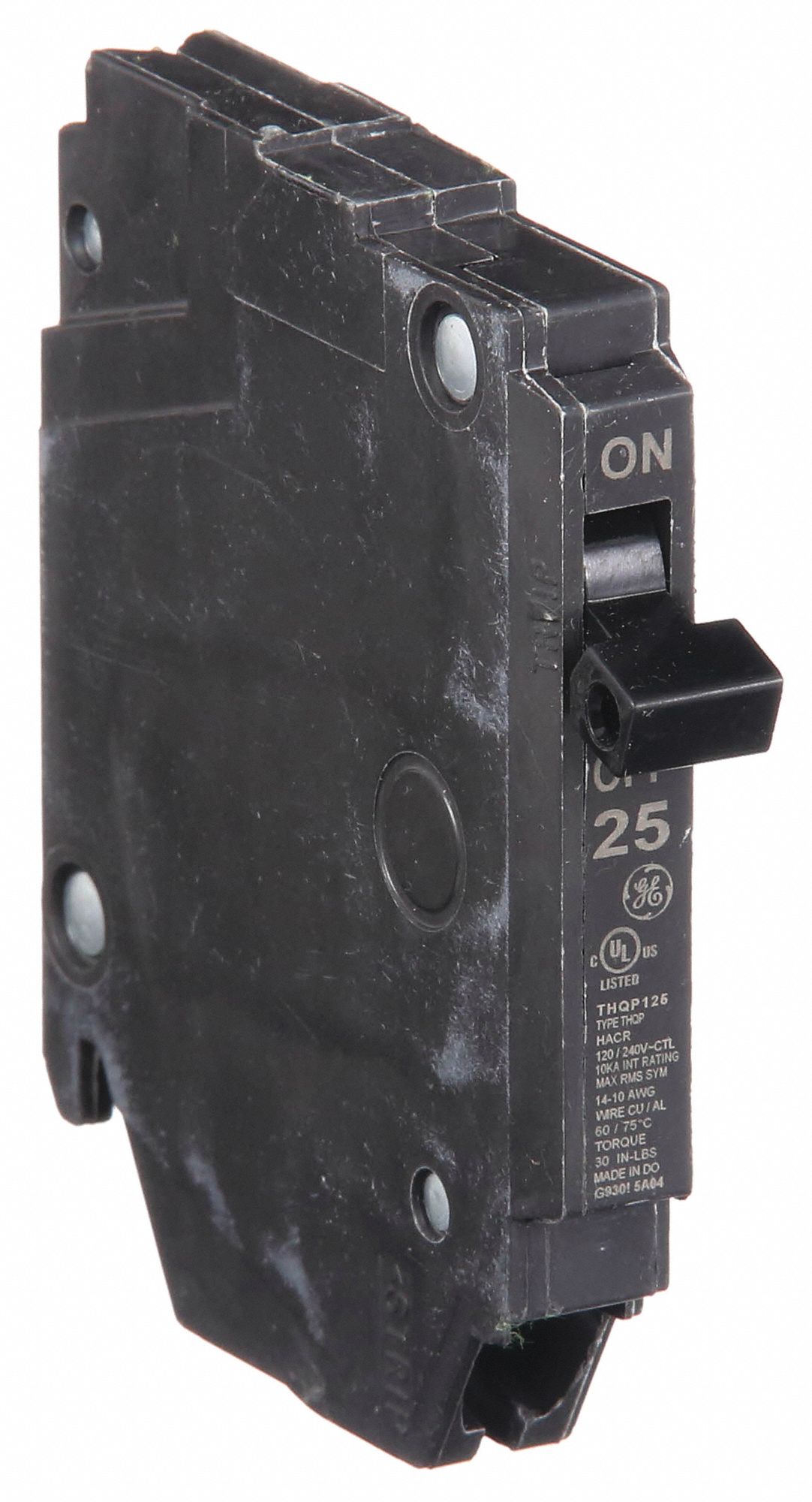 GE, THQP, 25 A, Miniature Circuit Breaker - 6AXV4|THQP125 - Grainger