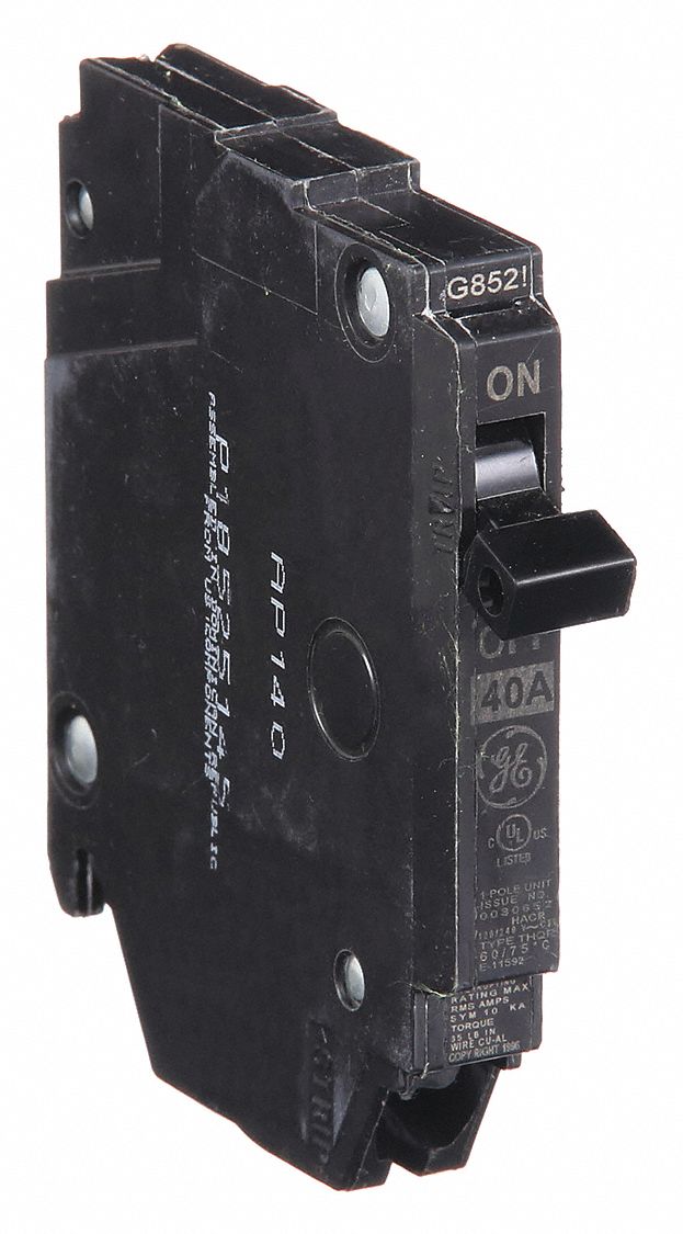 GE, THQP, 40 A, Miniature Circuit Breaker 6AXV7THQP140 Grainger
