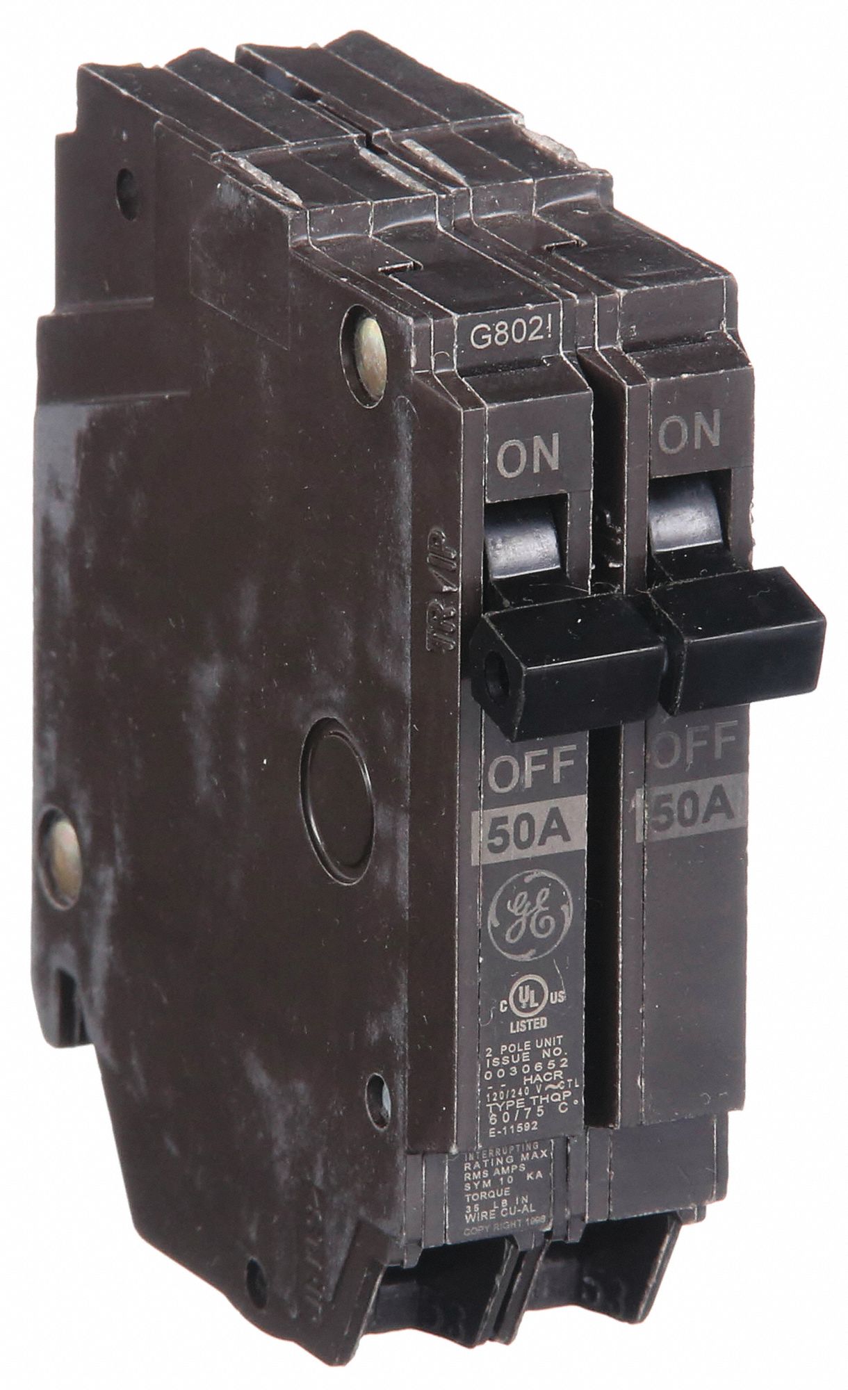 GE, THQP, 50 A, Miniature Circuit Breaker 6AXW7THQP250 Grainger