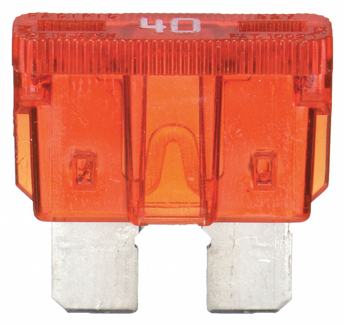 AUTOMOTIVE FUSE, 40 AMPS, 32V DC, ORANGE, NONINDICATING