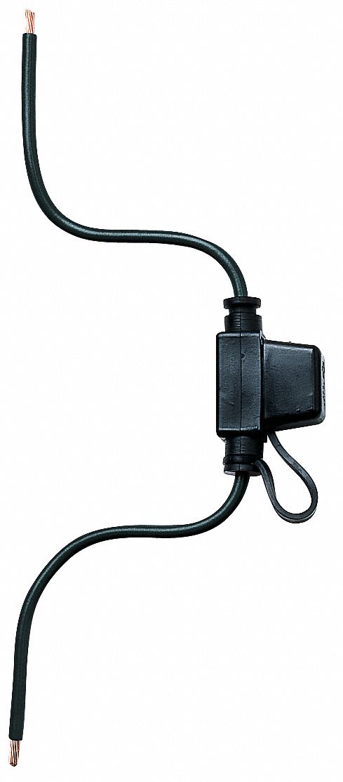 IN-LINE FUSE HOLDER, 1 POLE, 0 TO 20 A, 32V DC, WIRE LEADS, NONINDICATING, COVERED, 297, AF2, ATM