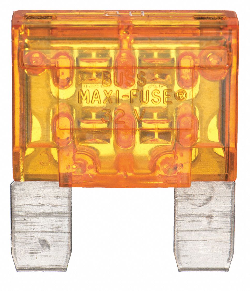 AUTOMOTIVE FUSE, 20 AMPS, 32V DC, YELLOW, NONINDICATING, FAST ACTING