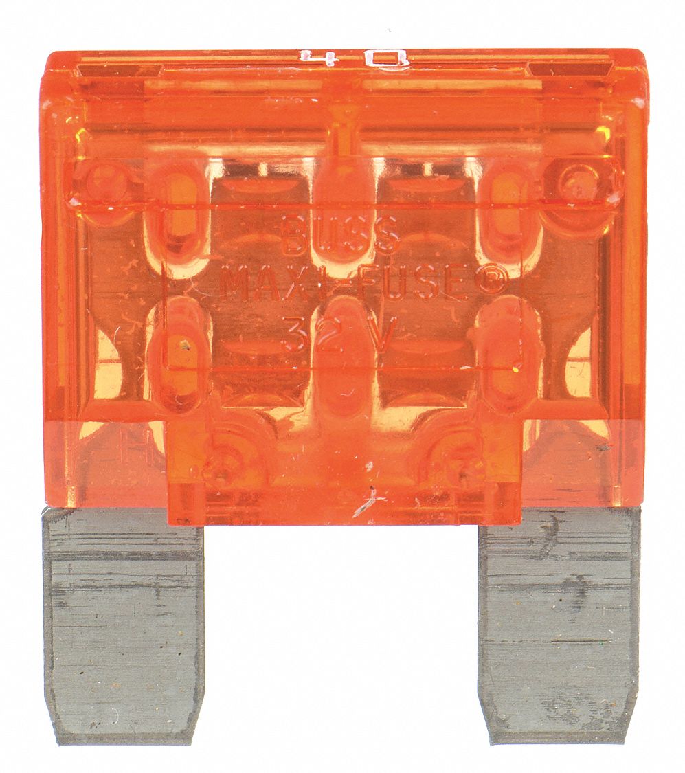 AUTOMOTIVE FUSE, 40 AMPS, 32V DC, ORANGE, NONINDICATING