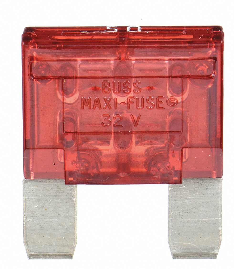 AUTOMOTIVE FUSE, 50 AMPS, 32V DC, RED, NONINDICATING