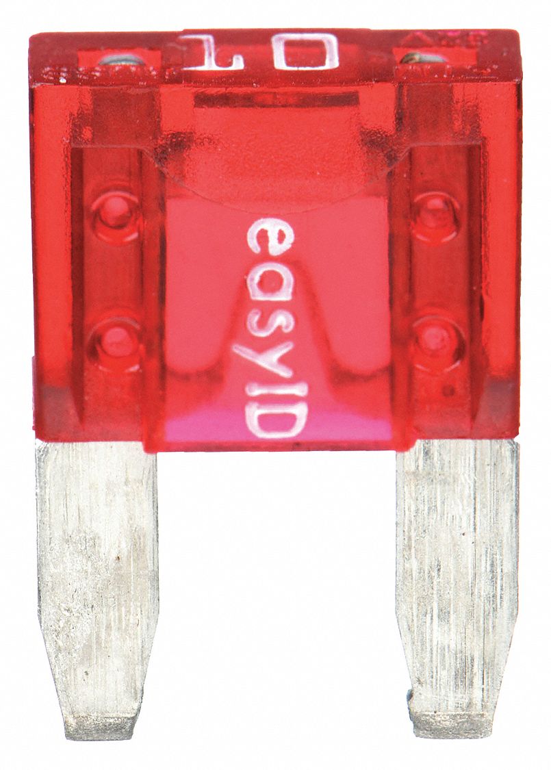 AUTOMOTIVE FUSE, 10 AMPS, 32V DC, RED, INDICATING, 2 PK