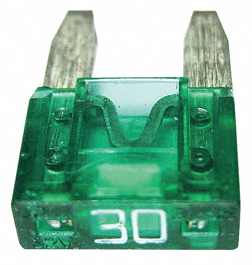 BUSSMANN Automotive Fuse 30 A Amps, 32V DC, Green Color, 2 PK 6AYL4