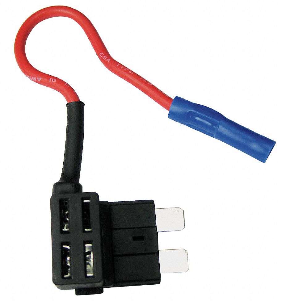 FUSE TAP, 1 POLE, 0 TO 10 A, 32V DC, WIRE LEADS WITH CRIMP, NONINDICATING, OPEN, 257, AF, ATC