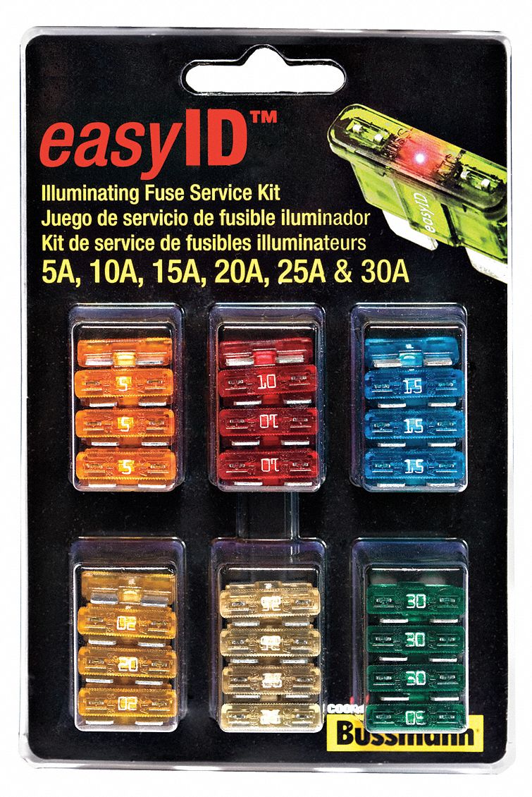 FUSE KIT, ATM, 36 FUSES INCLUDED, 5 TO 30 A, (6) ATM-ID 5, 10, 15, 20, 25, 30