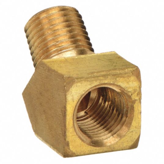 Brass Pipe Fitting, Street Elbow, 3/8 in. Female NPT x 3/8 in. Male NPT, Adapters, Pipe Fittings, Fittings, All Products