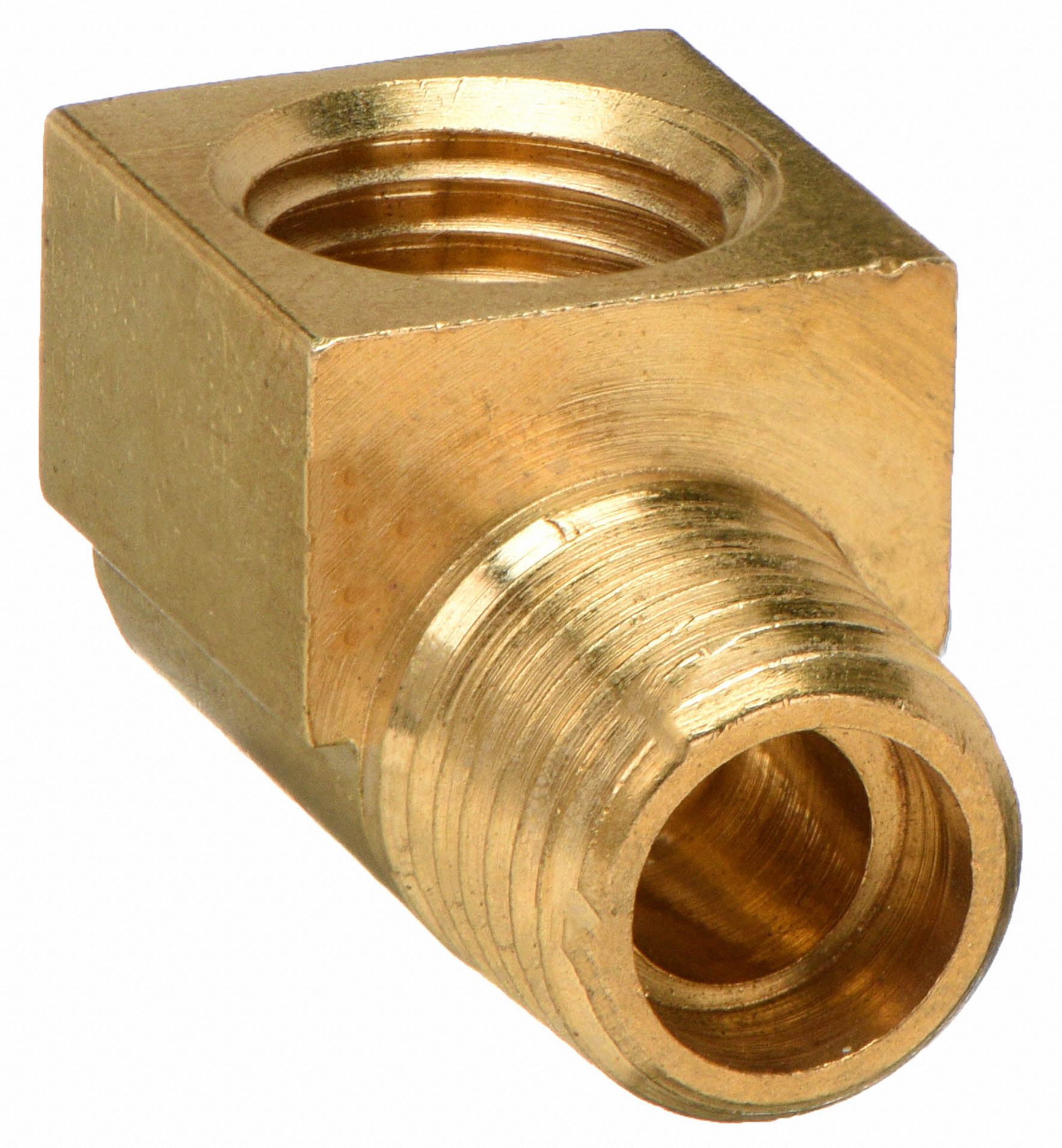 GRAINGER APPROVED Brass Street Elbow, 90 Degrees, MNPT x FNPT, 3/8 in