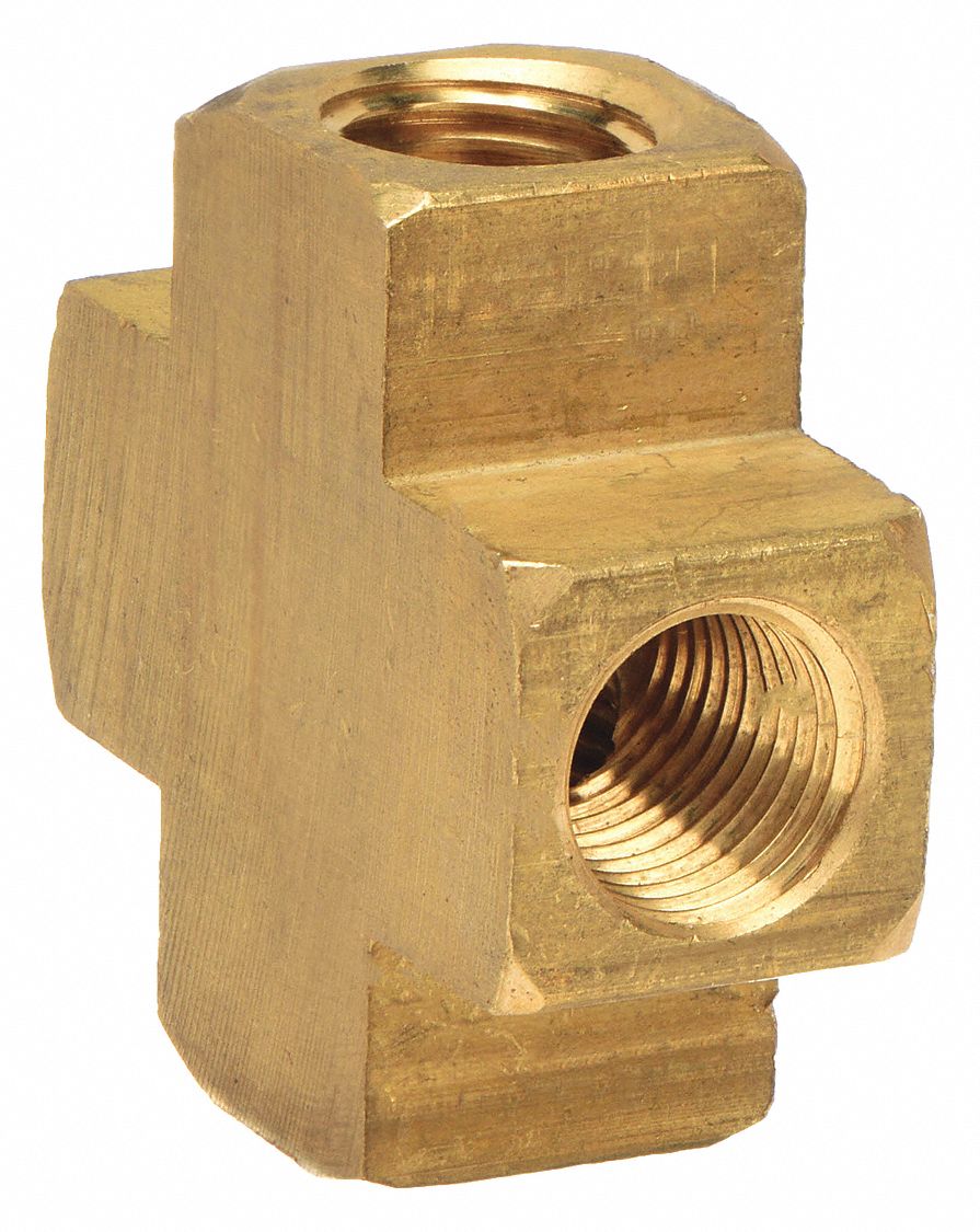 CROSS: BRASS, ½ IN X ½ IN X ½ IN X ½ IN FITTING PIPE SIZE, CLASS 150