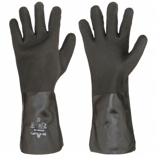 Showa Insulated Rubber-Coated Jersey Work Gloves