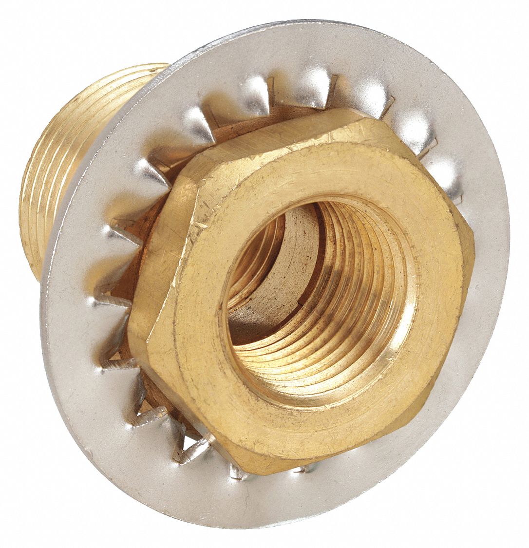 Brass, 3/8 in x 3/8 in Fitting Pipe Size, Anchor Coupling 6AZC36AZC3