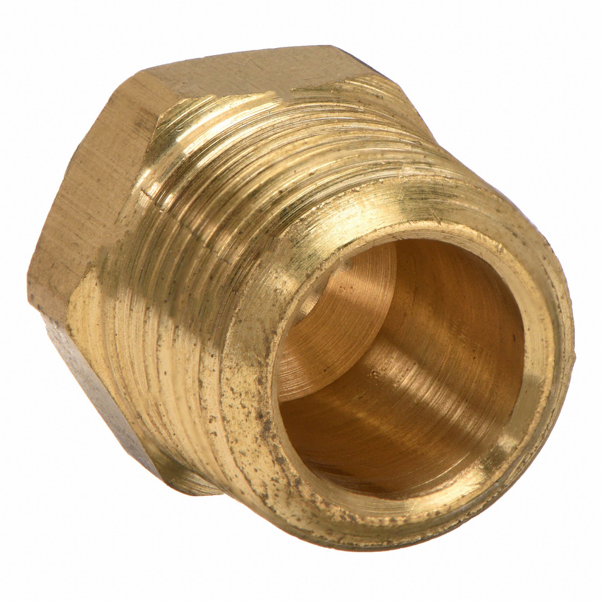 GRAINGER APPROVED 706123-0402 Nipple,1/4 x 1/8 In,MNPT,Low Lead Brass 