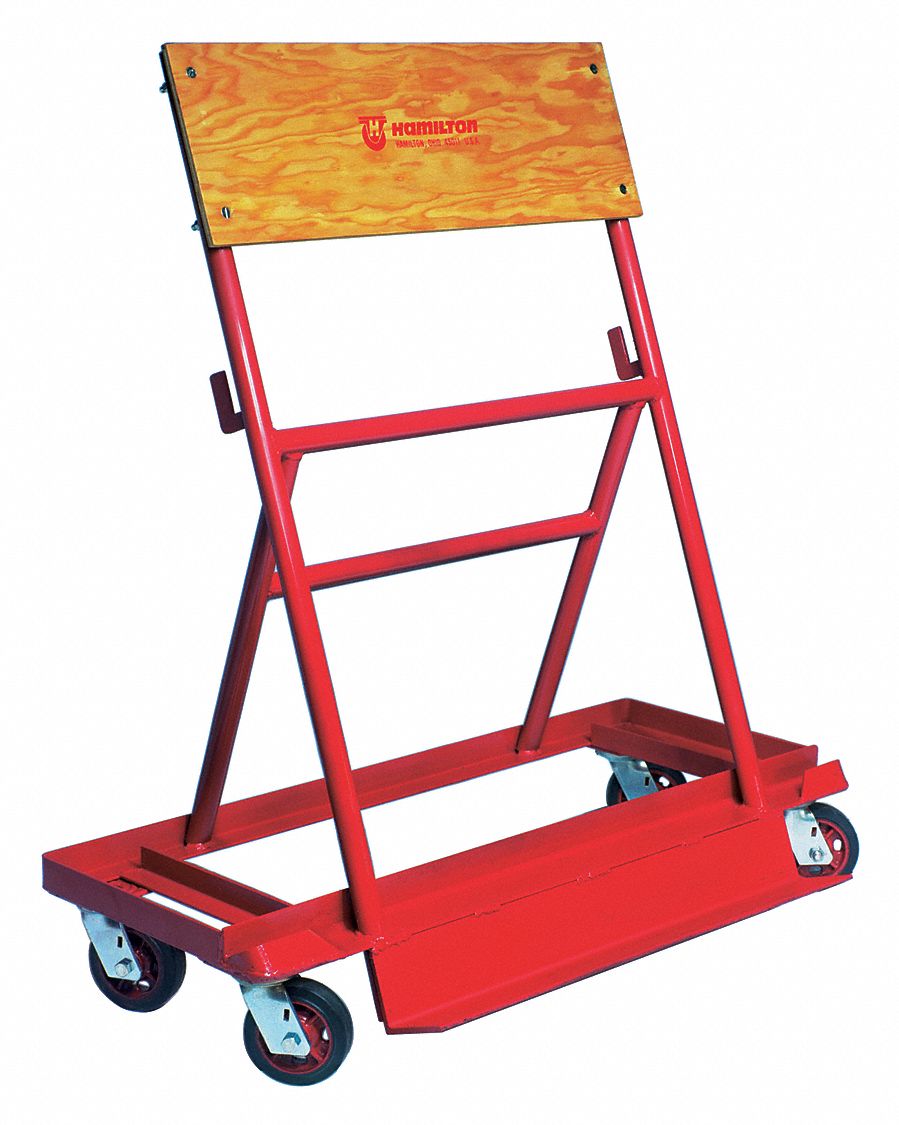 HAMILTON, 800 lb Load Capacity, 6 1/2 in Deck Ht, AFrame Dolly 6AZT7