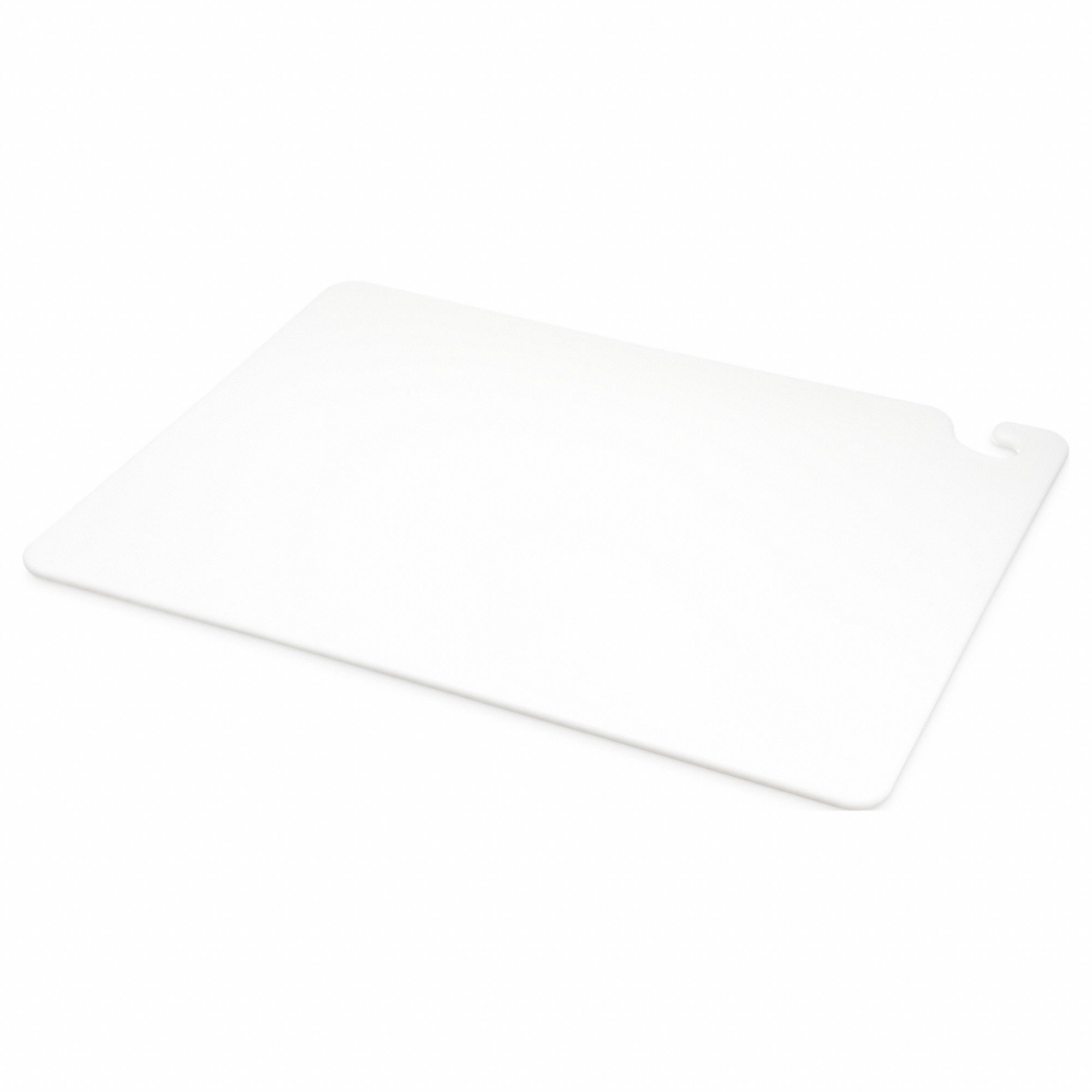 Cutting Board: 24 in Overall Lg, 18 in Overall Wd, White, Co-Polymer, NSF Certified